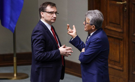 Minister sprawiedliwości Zbigniew Ziobro i poseł Stanisław Piotrowicz