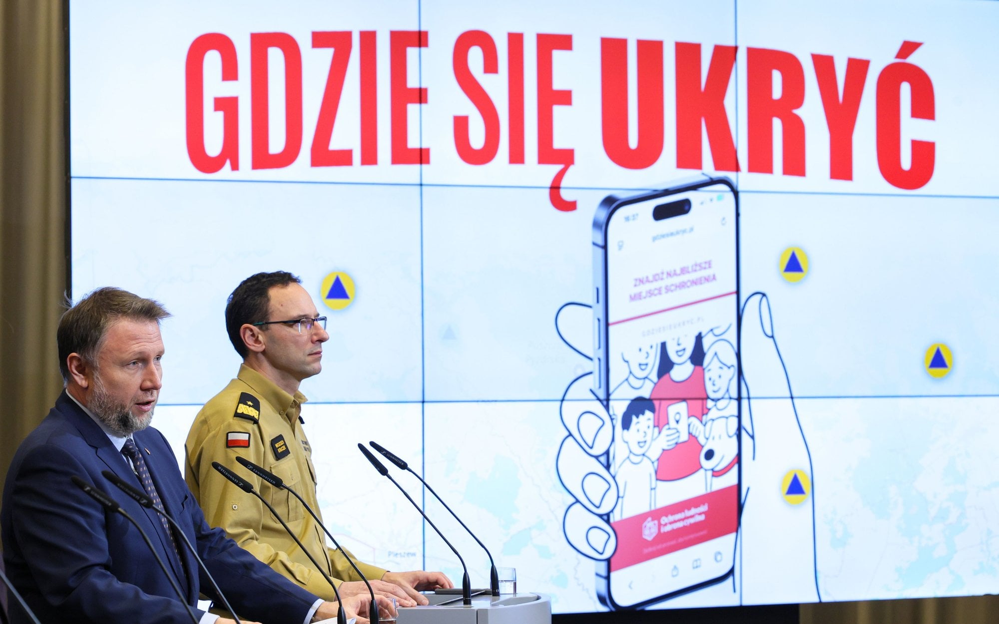პოლონეთის მთავრობა აპლიკაცია &bdquo;Gdziesieukryc.pl&ldquo;-ით 24 მილიონი მოქალაქისთვის თავშესაფრებს ასახელებს