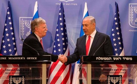 W niedzielę doradca ds. bezpieczeństwa narodowego John Bolton omawiał w Jerozolimie z premierem Beni