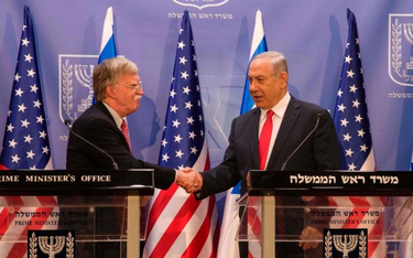 W niedzielę doradca ds. bezpieczeństwa narodowego John Bolton omawiał w Jerozolimie z premierem Beni