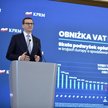 Premier Mateusz Morawiecki na konferencji prasowej, na której zapowiedział w ramach drugiej tarczy a