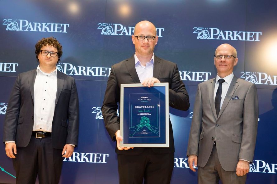 Jakub Czarnik 62,2 proc. to łączny wynik drugiego na podium uczestnika gry giełdowej „Parkietu”.