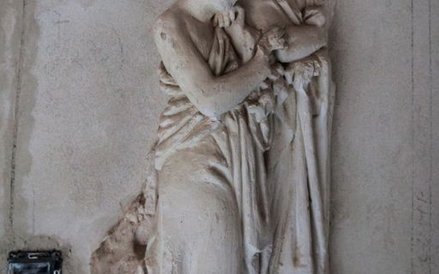 Na jednym z wewnętrznych dziedzińców