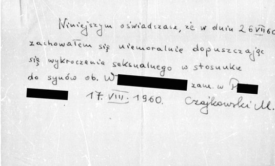 Oświadczenie, które miał złożyć ks. Michał Czajkowski, było podstawą jego werbunku na tajnego współp