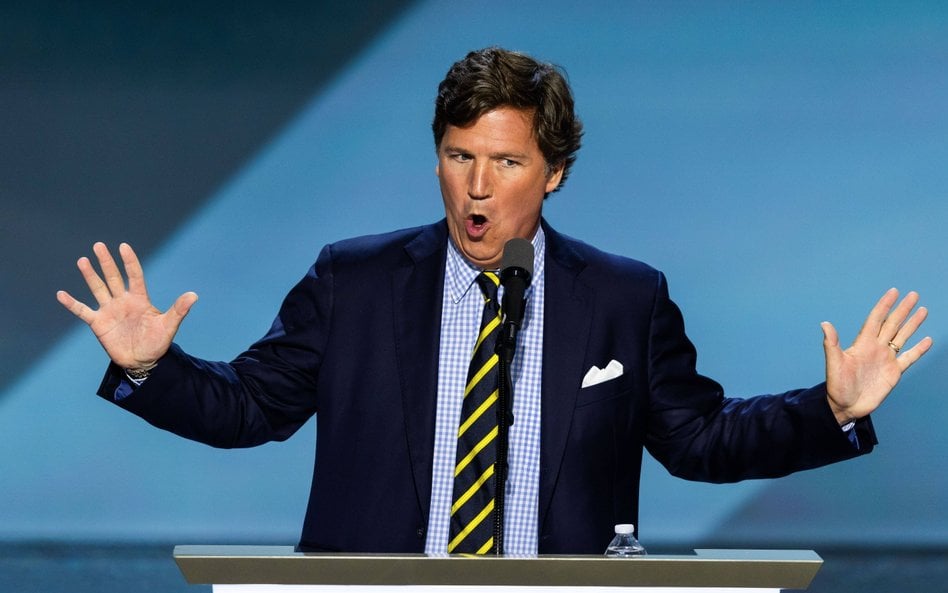 Była gwiazda telewizji Fox News, Tucker Carlson