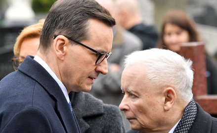 Premier Mateusz Morawiecki i prezes PiS Jarosław Kaczyński