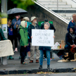 Protest przed  Auckland's Starship Hospital