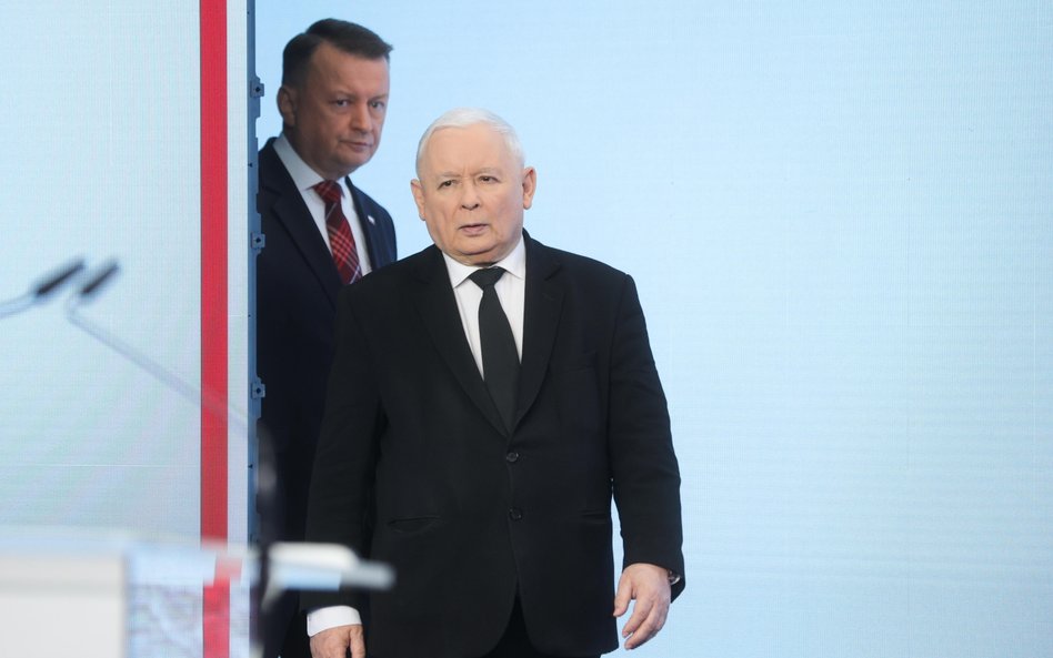 Mariusz Błaszczak i Jarosław Kaczyński