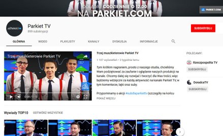 Oglądaj Parkiet TV na YouTubie
