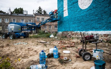 Malowanie muralu CT.