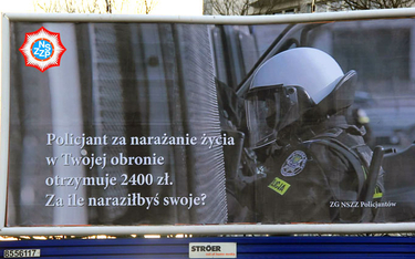 Kampania policji. "Narażamy życie za 2400 złotych"