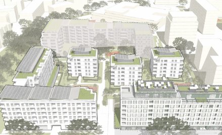 Obie inwestycje powstaną praktycznie obok siebie – w głębi kwartału pomiędzy ul. Przasnyską a ul. An