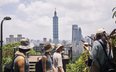 Wieżowiec Taipei 101 jest dominującym punktem w panoramie Tajpej. Ma 509,2 m, a w latach 2004–2010 b