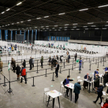 Punkt szczepień na COVID-19 w Holandii