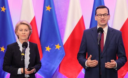 Ursula von der Leyen i Mateusz Morawiecki