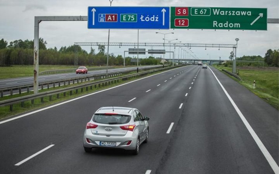 Istniejący fragment autostrady  A1 pod Piotrkowem Trybunalskim także zostanie przebudowany