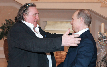 Putin i Depardieu w Soczi w 2013 roku