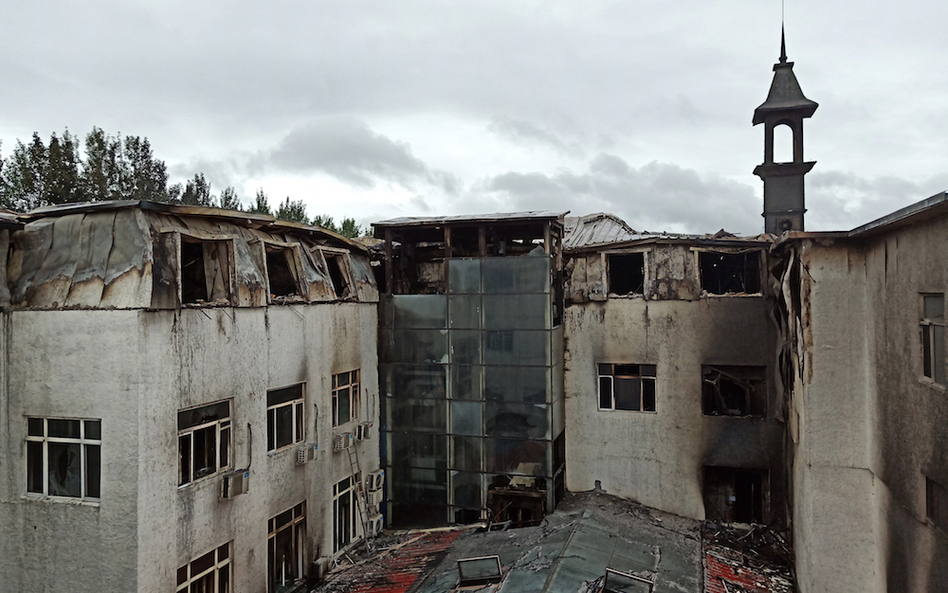 Tragiczny pożar hotelu w Harbinie