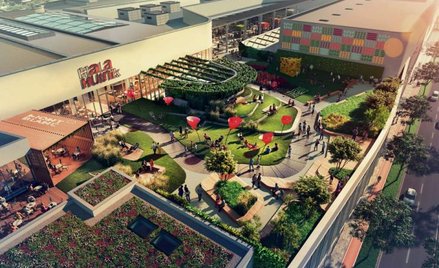 Na dachu Galerii Młociny znajdą się ogród, strefa restauracyjna i scena.