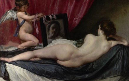 Wenus w lustrze, około 1647-1651, Olej na płótnie. Kolekcja: The National Gallery, Londyn