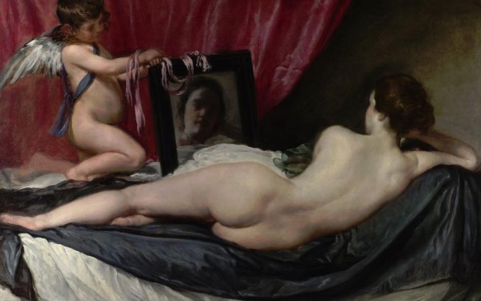 Wenus w lustrze, około 1647-1651, Olej na płótnie. Kolekcja: The National Gallery, Londyn