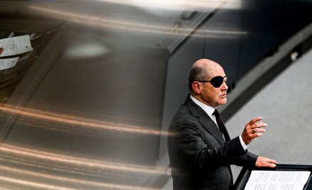 Olaf Scholz w Bundestagu