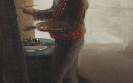 Francisco de Goya, Self Portrait before an Easel, 1792-5, Oil on canvas, 42 x 28 cm