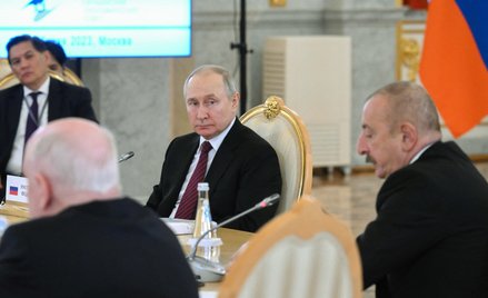 Władimir Putin podczas szczytu Euroazjatyckiej Unii Gospodarczej na Kremlu, 25 maja