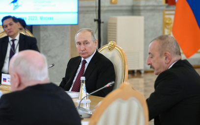 Władimir Putin podczas szczytu Euroazjatyckiej Unii Gospodarczej na Kremlu, 25 maja