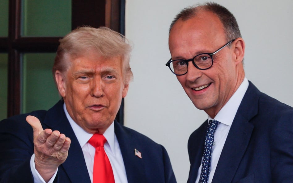 Prezydent USA Donald Trump przyjął w Białym Domu kanclerza Niemiec Friedricha Merza