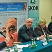 Uczestnicy debaty: Henryk Cioch, Wiktor Kamiński, Halina Wasilewska–Trenkner, Małgorzata Zaleska ora