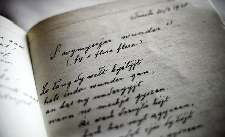 Rękopis poematu w języku wilamowskim z lat 20. XX w.