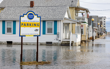Powódź w Hampton, New Hampshire w USA