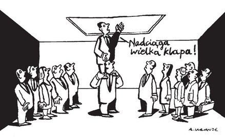 Komentarz rysunkowy. Nadciąga wielka klapa