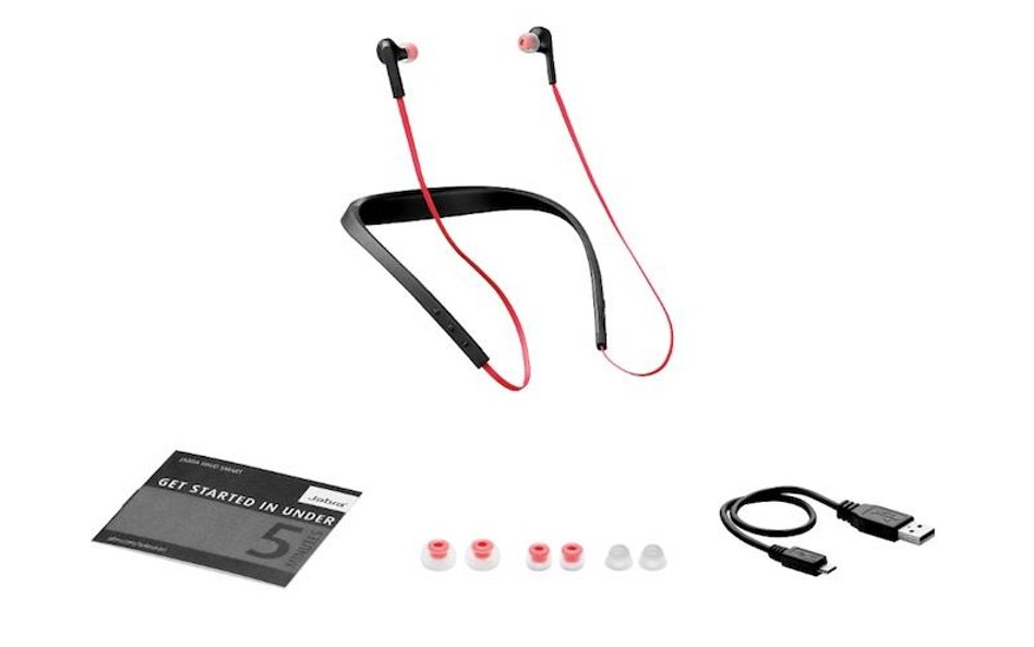 Słuchawki sprzedawane są ze standardowym zestawem akcesoriów.