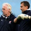 Leo Beenhakker i Jerzy Dudek podczas treningu reprezentacji