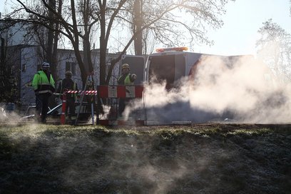 Awaria dotyczy rury o średnicy 600 mm, która stanowi główne źródło ciepła dla Ursusa od strony Włoch