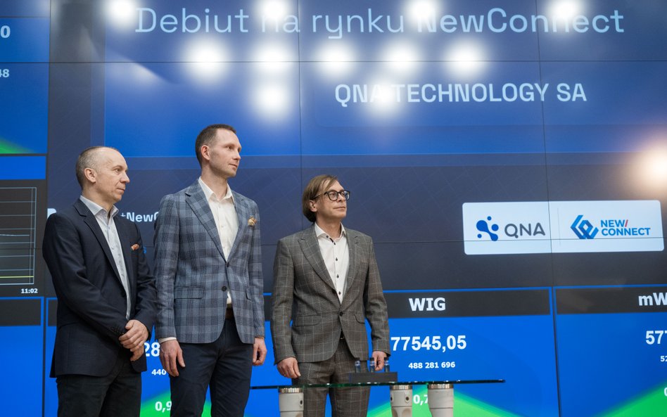 QNA Technology już na NewConnect. Debiut z przytupem