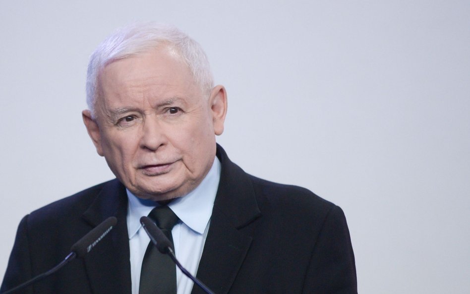 Prezes PiS Jarosław Kaczyński wystąpił na konferencji prasowej