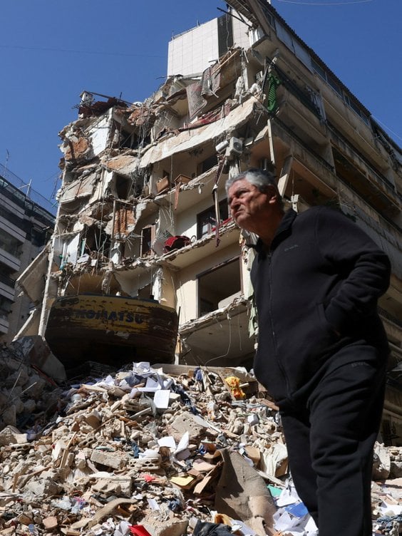 Zbombardowany przez Izrael budynek w Bejrucie