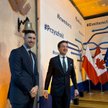 Debiut giełdowy Lumina Metals. Jordan Pandoff prezes Lumina Metals oraz prezes GPW  Tomasz Bardziłow