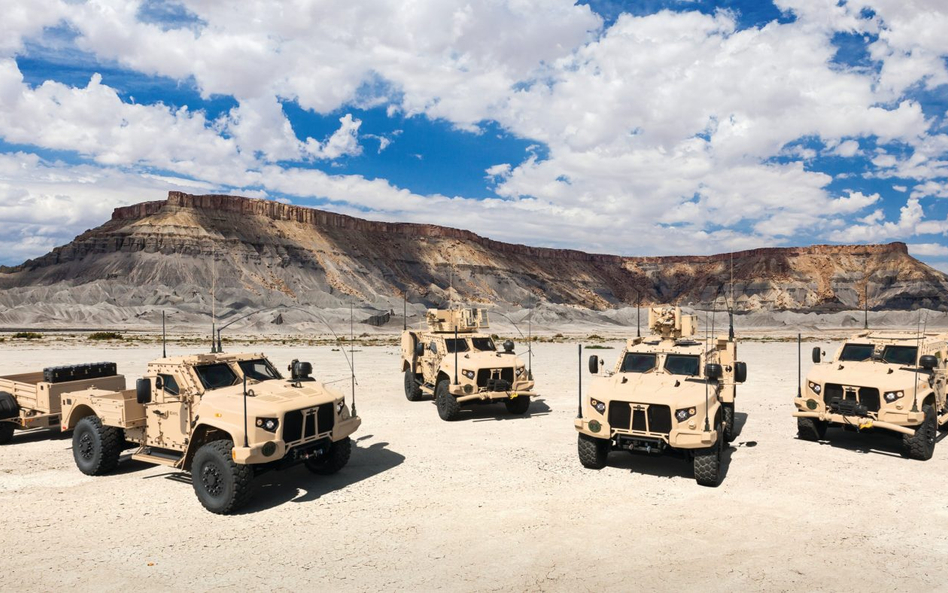 Pojazdy taktyczne rodziny JLTV. Fot./Oshkosh.