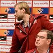 Tymoteusz Puchacz i Jan Urban na konferencji prasowej