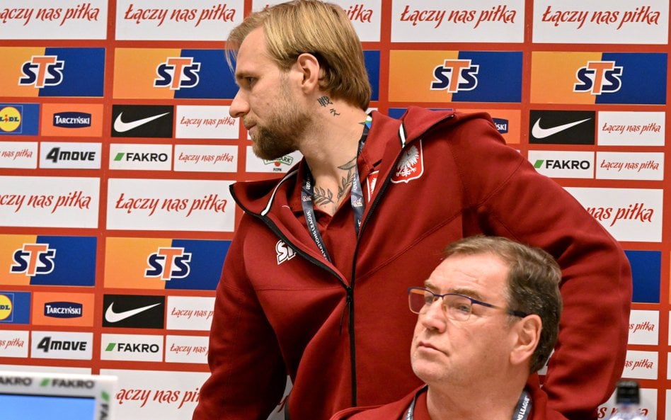 Tymoteusz Puchacz i Jan Urban na konferencji prasowej