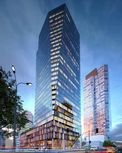 Prezentowana wizualizacja Chopin Tower to na razie tylko wersja robocza, w takim kształcie nie zosta