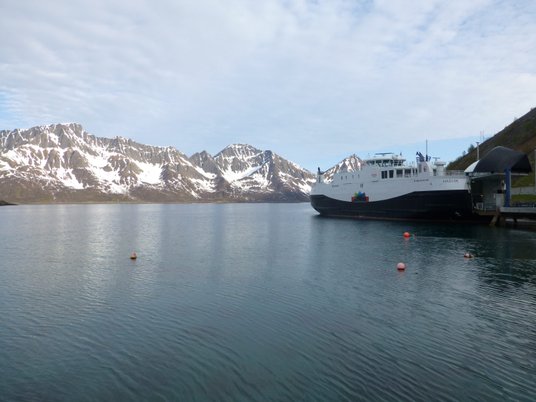 Prom z Øksfjord do Hasvik. Ostatni etap podróży.