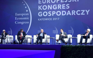 Debata inaugurująca IX Europejski Kongres Gospodarczy. Na zdjęciu od lewej: Mikulas Dzurinda, były p