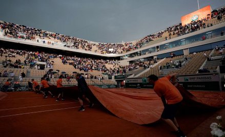 Roland Garros: Deszcz może wszystko popsuć