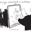Komentarz rysunkowy. Dyskusja premiera z lustrem