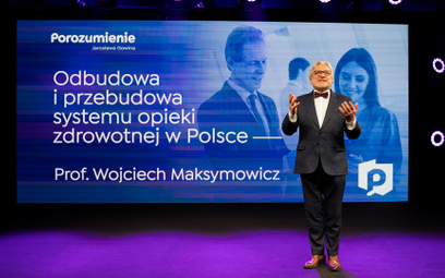 Prof. Wojciech Maksymowicz w czasie sobotniej konwencji Porozumienia